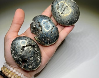 Pyrite Palm Stone from Peru