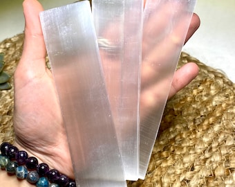 Selenite Bar Polished 6” Charging Station