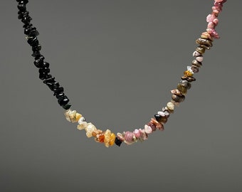 Tourmaline Crystal Chips Necklace