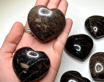 Garnet Crystal Heart