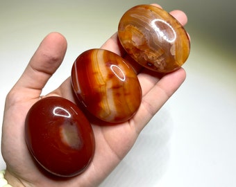 Carnelian Palm Stone