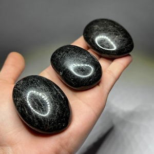 Black Tourmaline Palm Stones