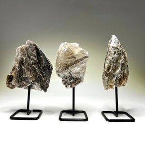 Muscovite Golden Mica Crystal Cluster on Stand