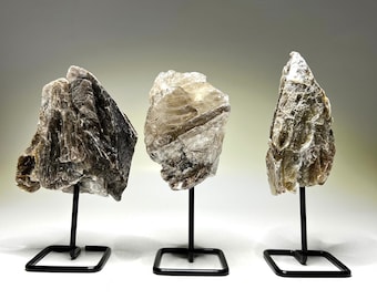 Muscovite Golden Mica Crystal Cluster on Stand
