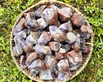 Red Cap Amethyst Crystal Points