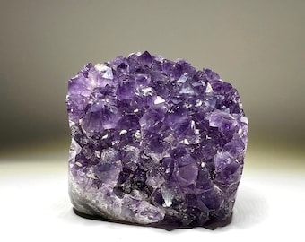 Amethyst Cluster Polished with Cut Base