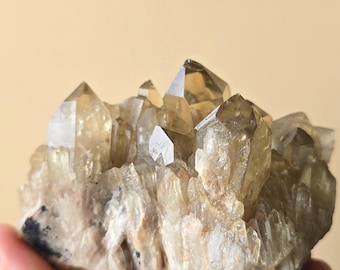 Grupo de cristales de citrino del Congo