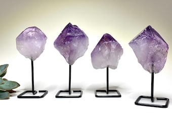 Amethyst Crystal Points on Stand