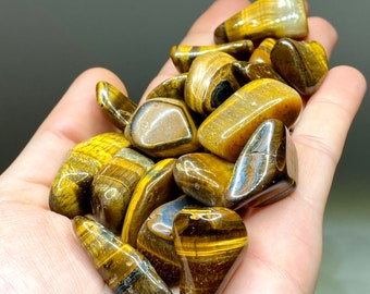 Tigers Eye Tumbled Stones - Small