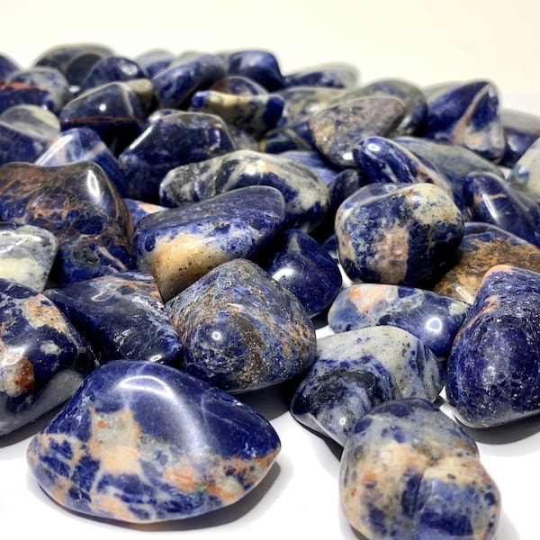 Orange Sodalite Tumbled Stones