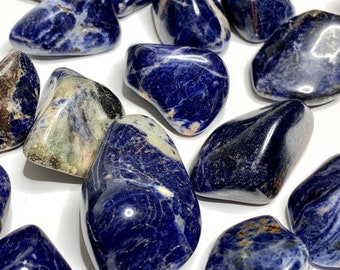 Polished Orange Sodalite Tumbled Stones (Sunset Sodalite)