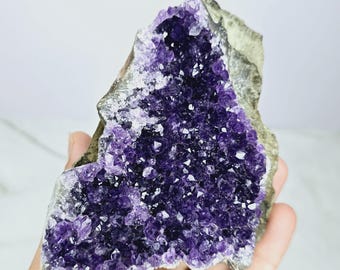 Amethyst Cluster with Cut Base - 1.2lbs