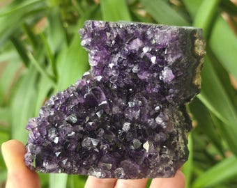 Raw Amethyst Crystal Cluster - High Grade Uruguay Geode