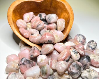 Pink Opal Tumbled Stones, Pink Opal Gemstones - 25/35mm in size