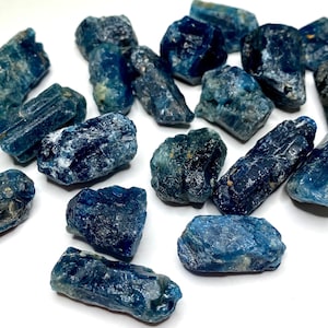 Raw Blue Apatite Crystal Points