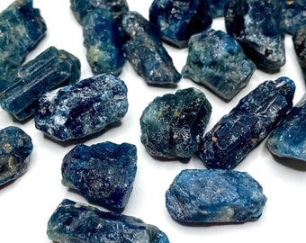 Raw Blue Apatite Crystal Points