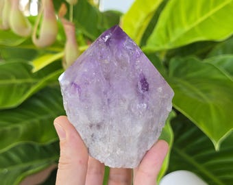 Natural Amethyst Point with Cut Base