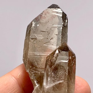 Punti di cristallo di quarzo fumé