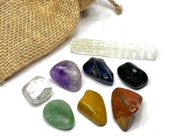 Chakra Stones 8 Piece Crystal Set