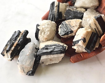 Black Tourmaline on Matrix