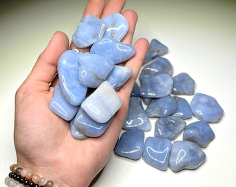 Tumbled Blue Lace Agate