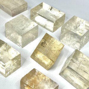 Optical Calcite Iceland Spar, Natural Calcite Crystals - Etsy