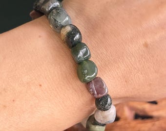 Fancy Jasper Tumbled Bead Bracelet