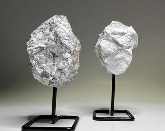 Raw Howlite Crystal On Stand