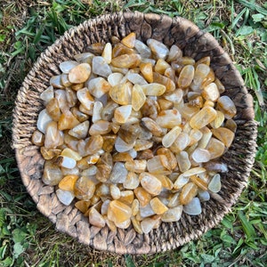 Golden Healer Quartz Tumbled Stones: Hematoid Quartz