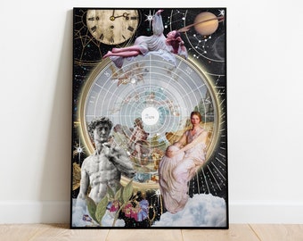 Impresión de arte collage