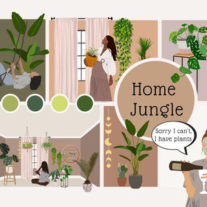 Haus Pflanzen Png, abstrakte Frauen Png, home clipart