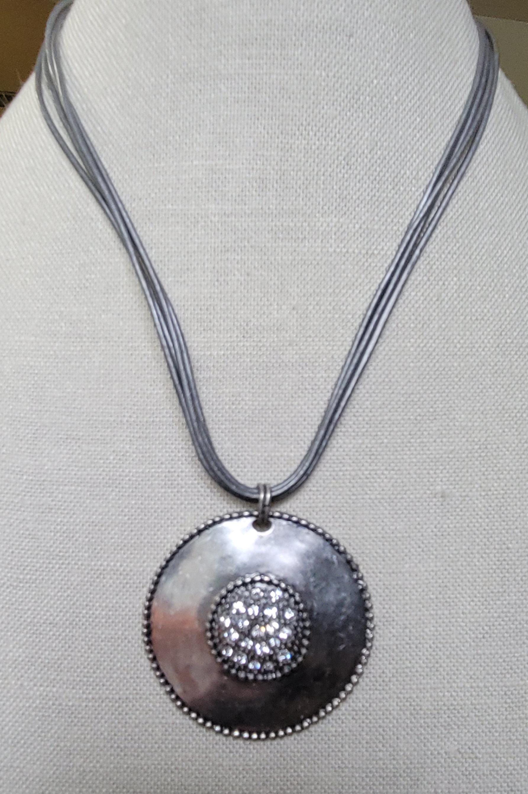 Collier Chico's 7 Brins - Perles Bronze Et Marron - Longueur 14-17" - Neuf Sans Boîte