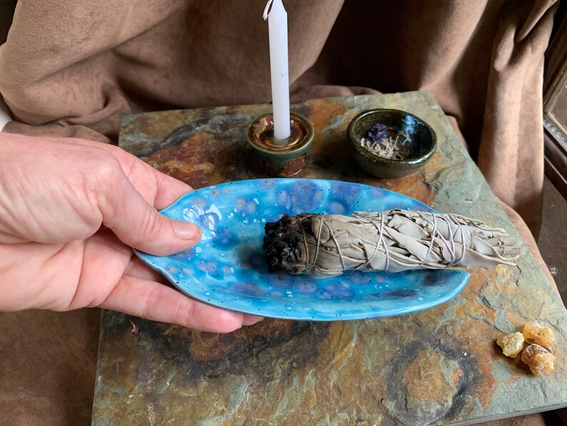 Smudge Bowl Sage Ritual Incense Bowl with Sage bundle Etsy