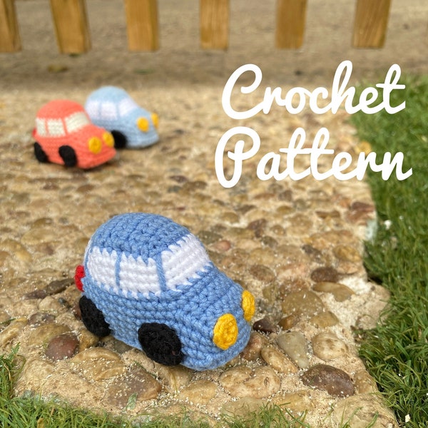 Patron petite voiture au crochet, Coche Patron Espanol, Tutoriel crochet amigurumi, Tutoriel voiture amigurumi