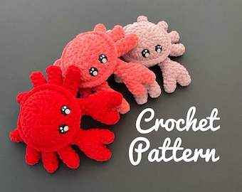 NO SEW Little Crab crochet pattern [English only], Crab amigurumi crochet pattern