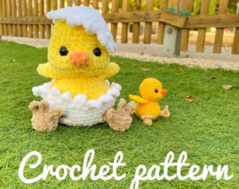 Easter Baby Chick Crochet Pattern Amigurumi [ENGLISH ONLY]