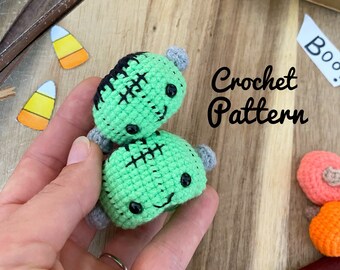 Halloween Frankenstein Pumpkin Crochet Pattern [ENGLISH ONLY]