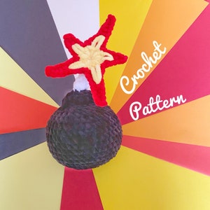 NO SEW Cartoon Bomb Crochet pattern Amigurumi [ENGLISH only]