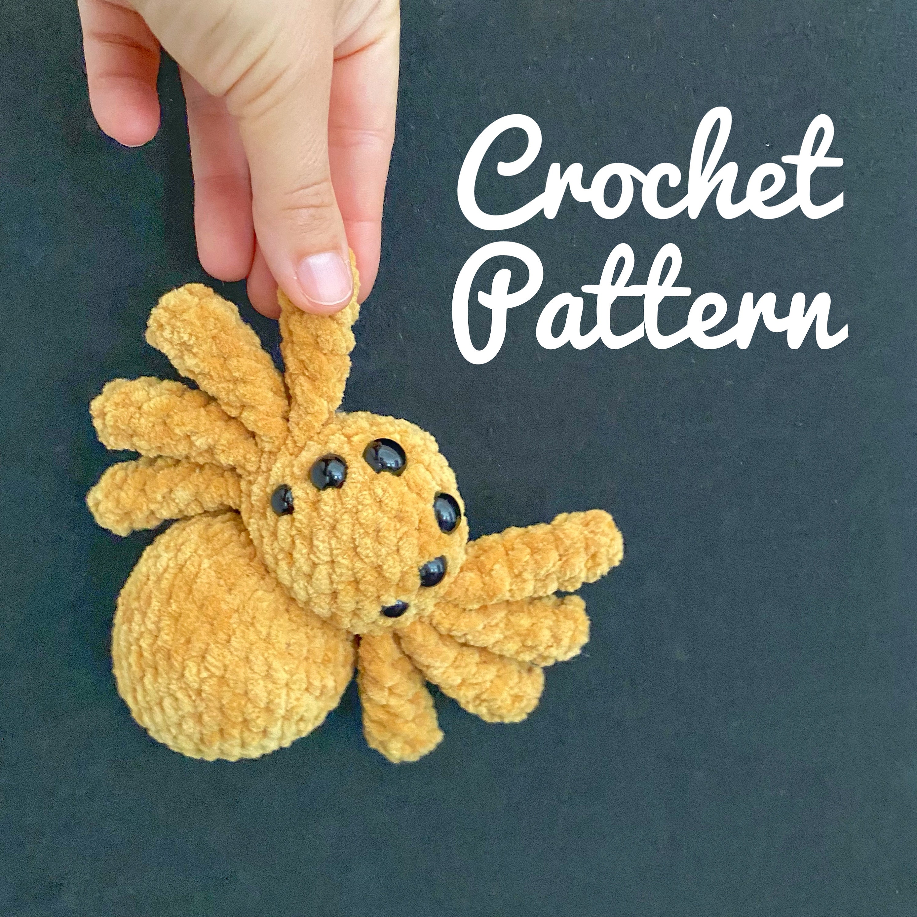 NO SEW Little INKY the Spider [English only], no sew Halloween crochet pattern