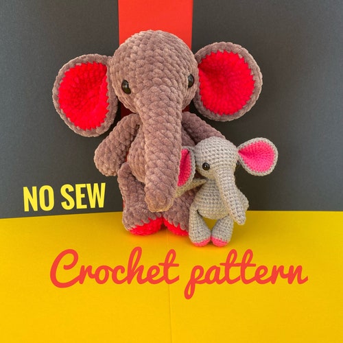 Baby Elephant Crochet Pattern Etsy
