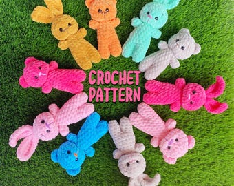 Haakpatroon Mimi het konijntje en de teddybeer [ALLEEN ENGELS]