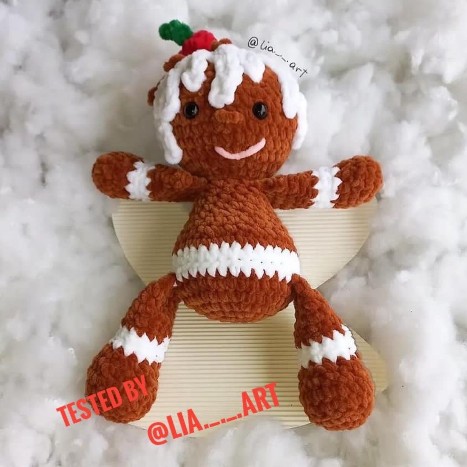 Gingerbread Man Crochet Pattern Amigurumi [ENGLISH ONLY], Christmas ...
