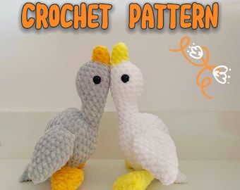 NO SEW Gak the Goose crochet pattern, DIY goose amigurumi [English only]