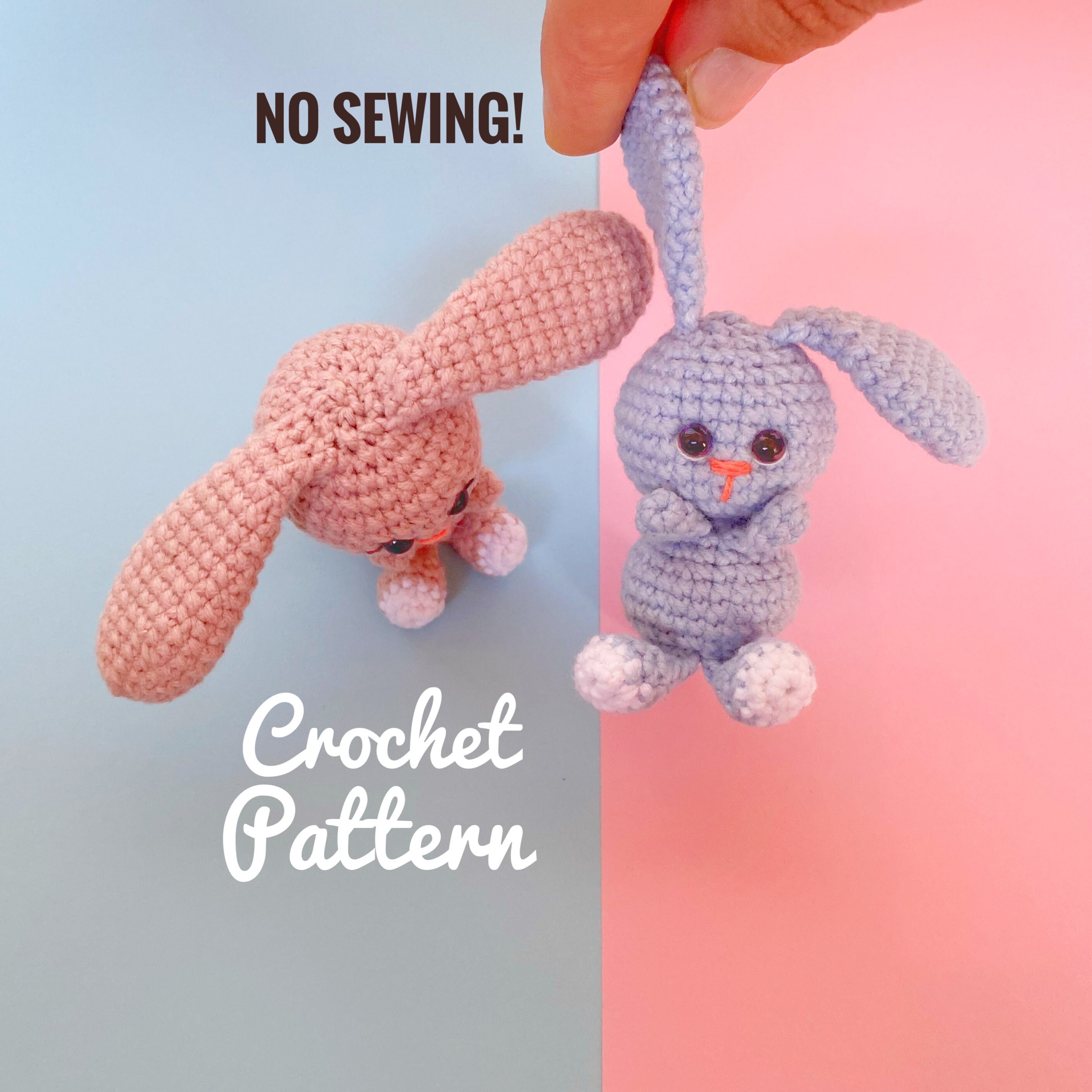 NO SEW Rabbit Crochet Pattern Bunny Crochet Tutorial - Etsy