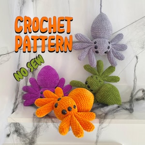 NO SEW Big INKY The Spider crochet pattern [English Only], Spider amigurumi