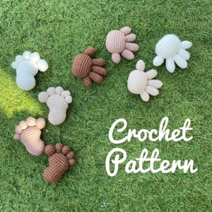 Baby Footprint & Handprint Crochet Pattern [English only]