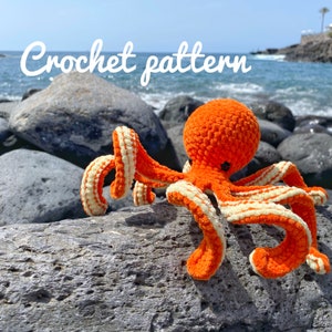 NO SEW Pulpo Crochet Pattern Amigurumi, pulpo patrón español