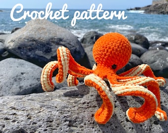 NO SEW Twizz the Octopus Crochet Pattern Amigurumi [English/Spanish]