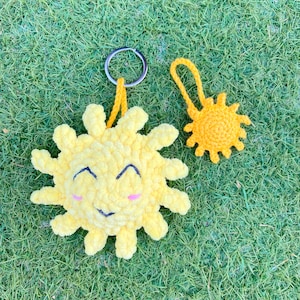 NO SEW Weather Friends Crochet Pattern [ENGLISH Only], Weather Keychain ...