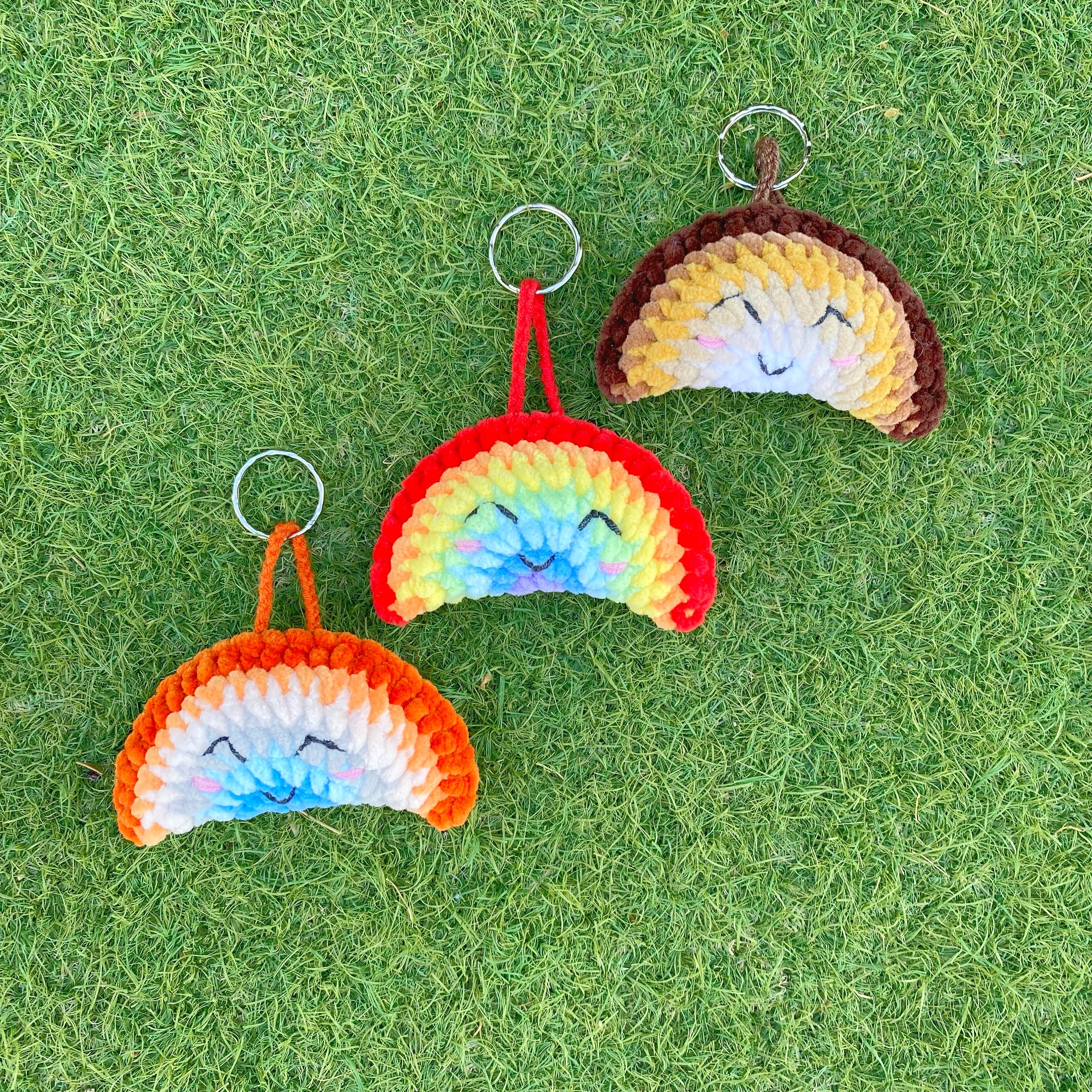 NO SEW Weather Friends Crochet Pattern [ENGLISH Only], Weather Keychain ...